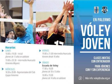 Horarios de practica de voley en Palermo